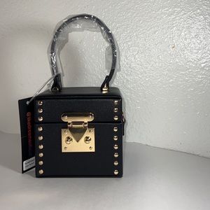 Like Dream Women studded Treasure box clutch
